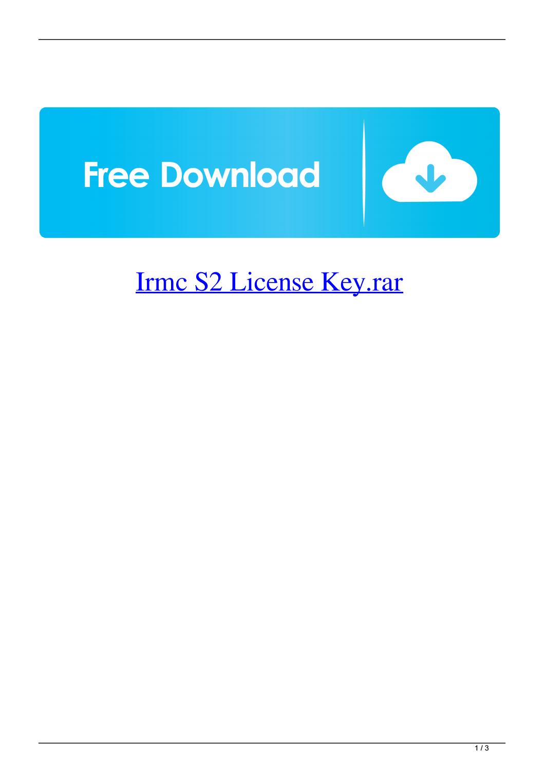Irmc s2 license key download
